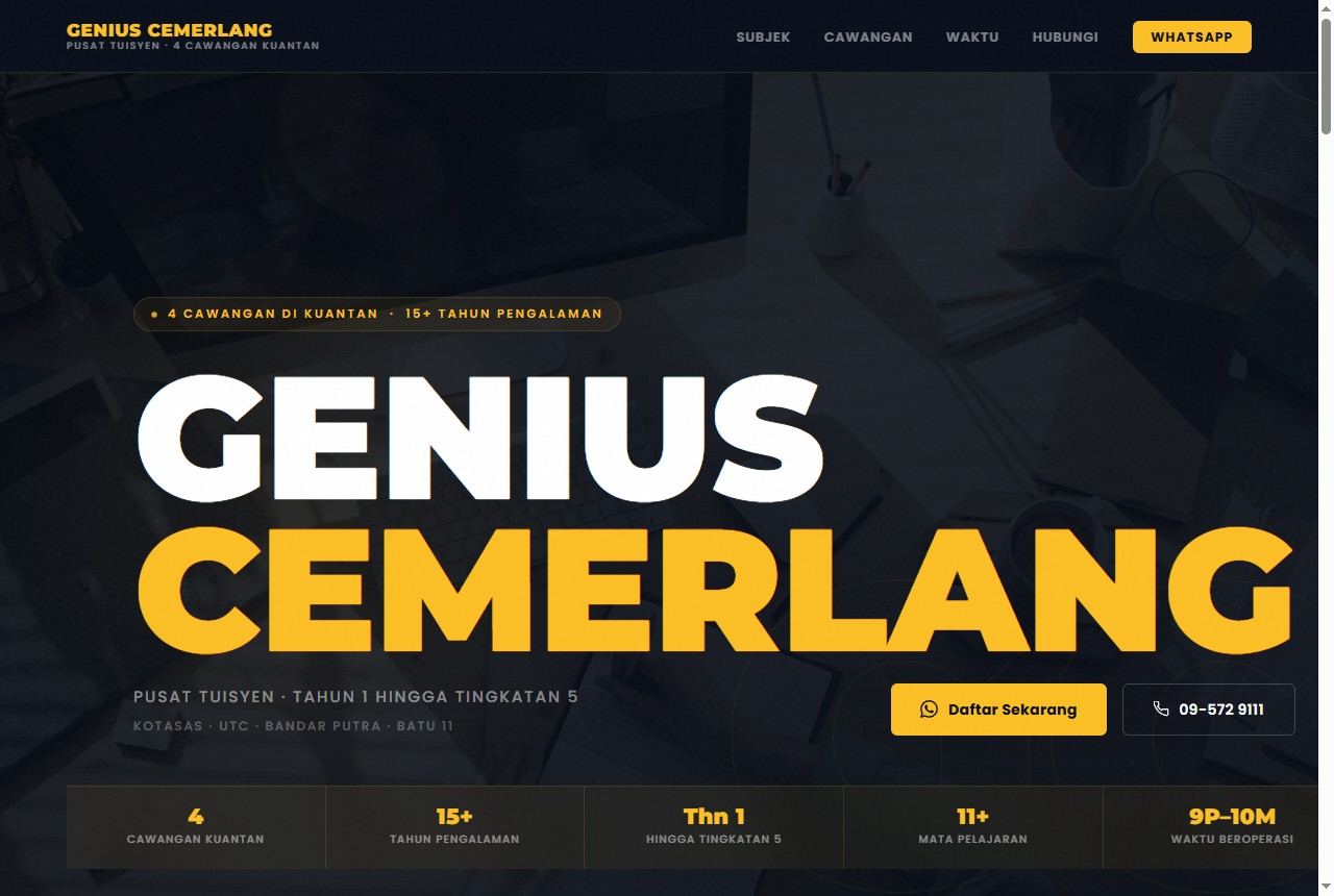 Genius Cemerlang website